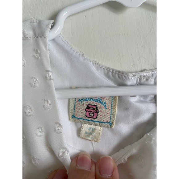 Marmelata white, formal dress. Sleeveless. Size 4. - Picture 4 of 6